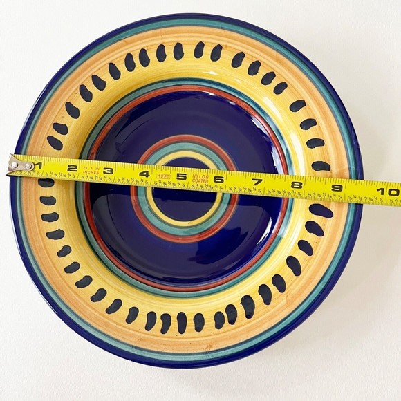 Pier 1 ITALIAN SWIRL Hand Painted Earthenware Colorful Soup Salad Pasta Bowl - Picture 6 of 11